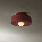 Lampa Sufitowa Modernistyczna z Okrągłą Kloszem i Mleczną Żarówką