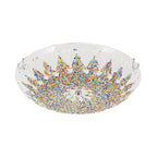 Lampa Sufitowa Mozaikowa Bohemian z Kolorowym Kloszem