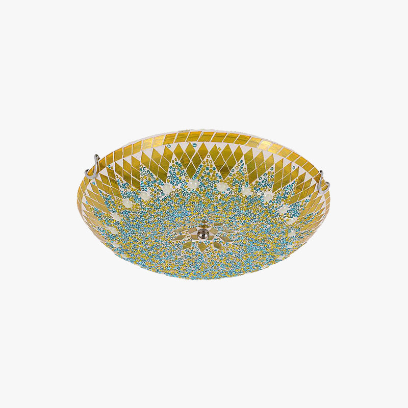 Lampa Sufitowa Mozaikowa Bohemian z Kolorowym Kloszem ##POS:2##