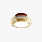 Lampa Sufitowa Natynkowa Retro ze Szklanym Kloszem