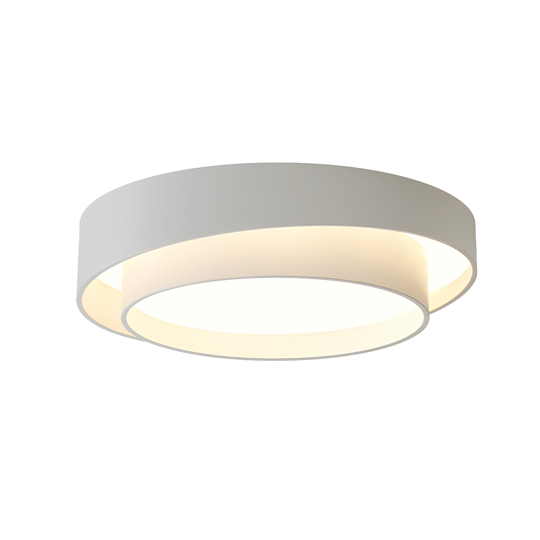 Lampa Sufitowa Nowoczesna Krążek LED z Trójkolorowym Światłem