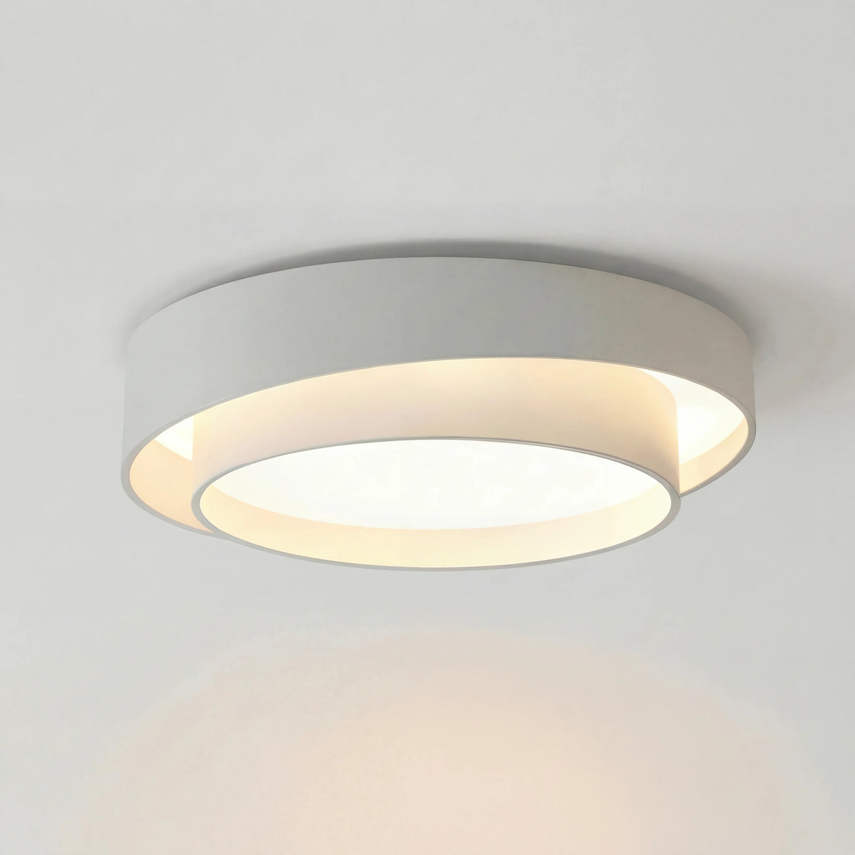 Lampa Sufitowa Nowoczesna Krążek LED z Trójkolorowym Światłem