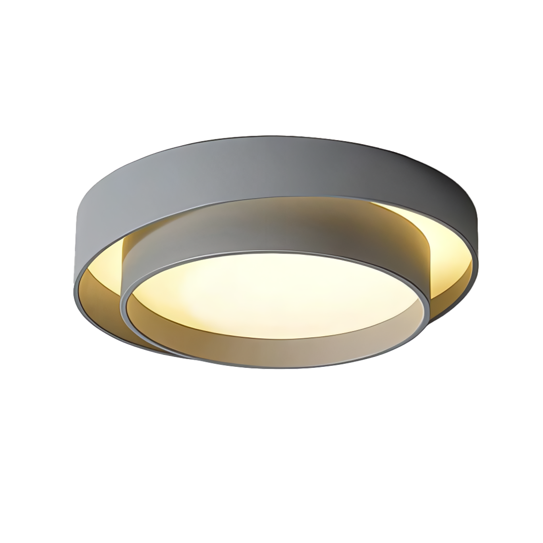 Lampa Sufitowa Nowoczesna Krążek LED z Trójkolorowym Światłem