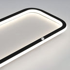 Lampa Sufitowa Nowoczesna Minimalistyczna z Prostokątnym Kloszem