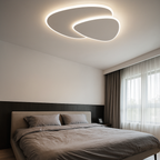 Lampa Sufitowa Nowoczesna z Asymetrycznym Kształtem i Funkcją Ściemniania