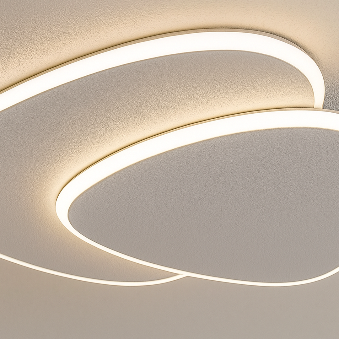 Lampa Sufitowa Nowoczesna z Asymetrycznym Kształtem i Funkcją Ściemniania