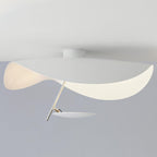 Lampa Sufitowa Nowoczesna z Falującym Kloszem w Kształcie Liścia