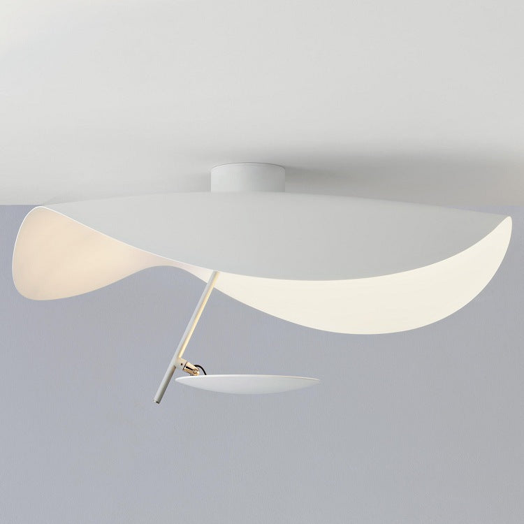 Lampa Sufitowa Nowoczesna z Falującym Kloszem w Kształcie Liścia