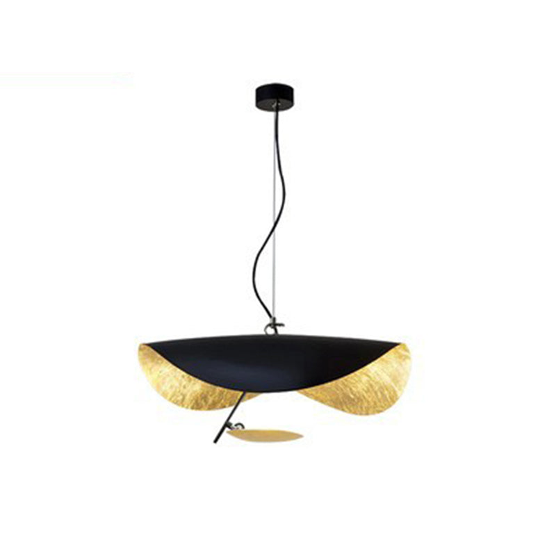 Lampa Sufitowa Nowoczesna z Falującym Kloszem w Kształcie Liścia
