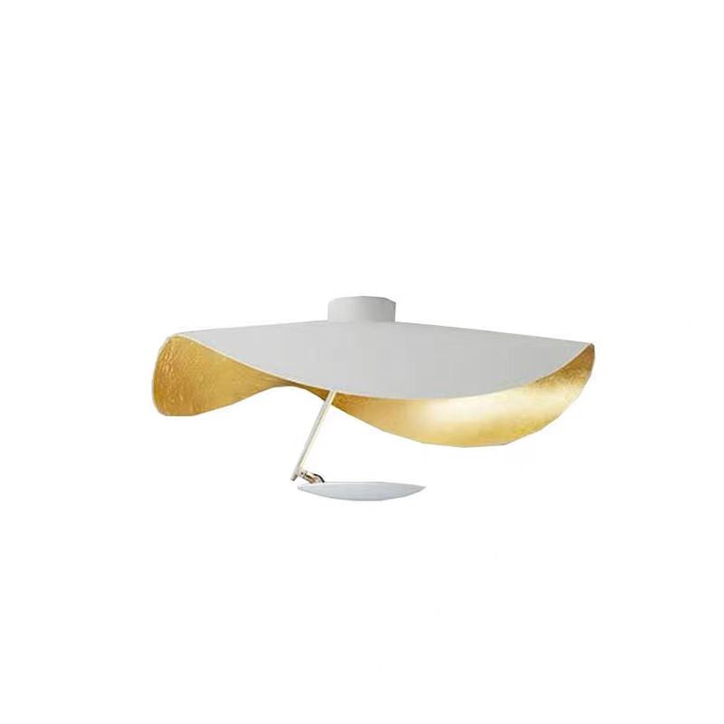 Lampa Sufitowa Nowoczesna z Falującym Kloszem w Kształcie Liścia