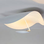 Lampa Sufitowa Nowoczesna z Falującym Kloszem w Kształcie Liścia