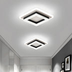 Lampa Sufitowa Nowoczesna z Kwadratowym Kloszem do Korytarza i Sypialni