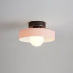 Lampa Sufitowa Nowoczesna z Okrągłym Kloszem i Żarówką Kulistą