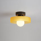 Lampa Sufitowa Nowoczesna z Okrągłym Kloszem i Żarówką Kulistą
