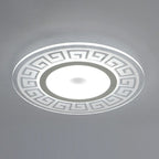 Lampa Sufitowa Nowoczesna z Okrągłym Wzorem Greckim