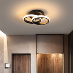 Lampa Sufitowa Nowoczesna z Wbudowanym LED i Przeplatanymi Pierścieniami