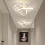 Lampa Sufitowa Nowoczesna z Wbudowanym LED i Przeplatanymi Pierścieniami