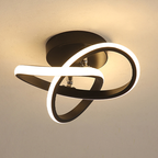 Lampa Sufitowa Nowoczesna z Wbudowanym LED i Przeplatanymi Pierścieniami