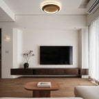 Lampa Sufitowa Okrągła Minimalistyczna z Podwójnym Pierścieniem