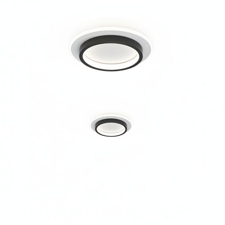 Lampa Sufitowa Okrągła Minimalistyczna z Podwójnym Pierścieniem