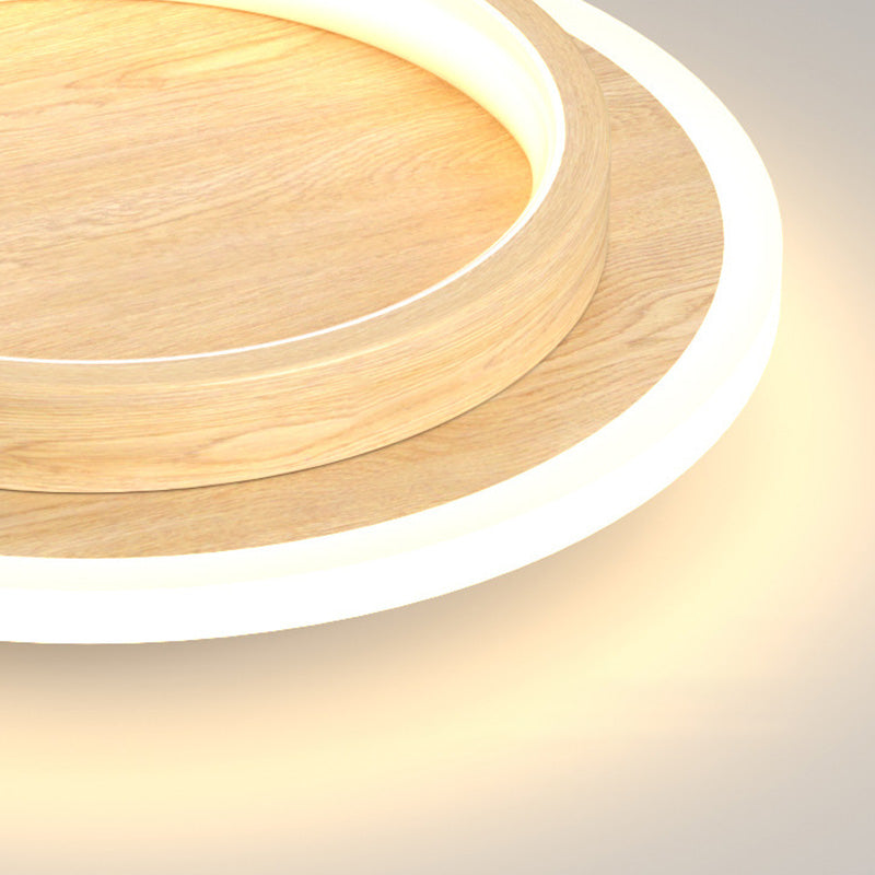 Lampa Sufitowa Okrągła Minimalistyczna z Podwójnym Pierścieniem
