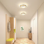 Lampa Sufitowa Okrągła Minimalistyczna z Podwójnym Pierścieniem