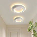 Lampa Sufitowa Okrągła Minimalistyczna z Podwójnym Pierścieniem
