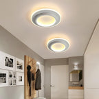 Lampa Sufitowa Okrągła Minimalistyczna z Podwójnym Pierścieniem