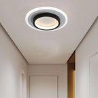 Lampa Sufitowa Okrągła Minimalistyczna z Podwójnym Pierścieniem