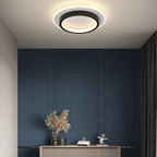 Lampa Sufitowa Okrągła Minimalistyczna z Podwójnym Pierścieniem