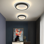 Lampa Sufitowa Okrągła Minimalistyczna z Podwójnym Pierścieniem