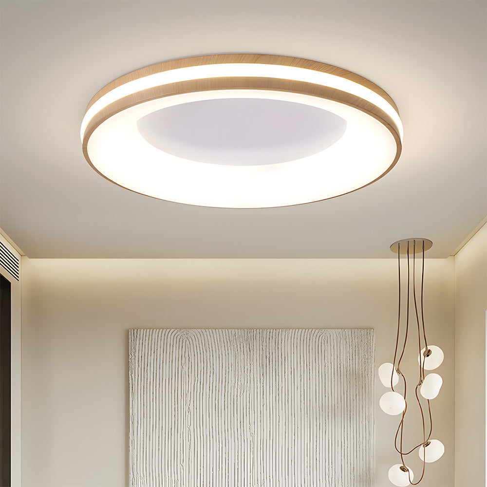 Lampa Sufitowa Okrągła Nowoczesna z Wbudowanym Oświetleniem LED