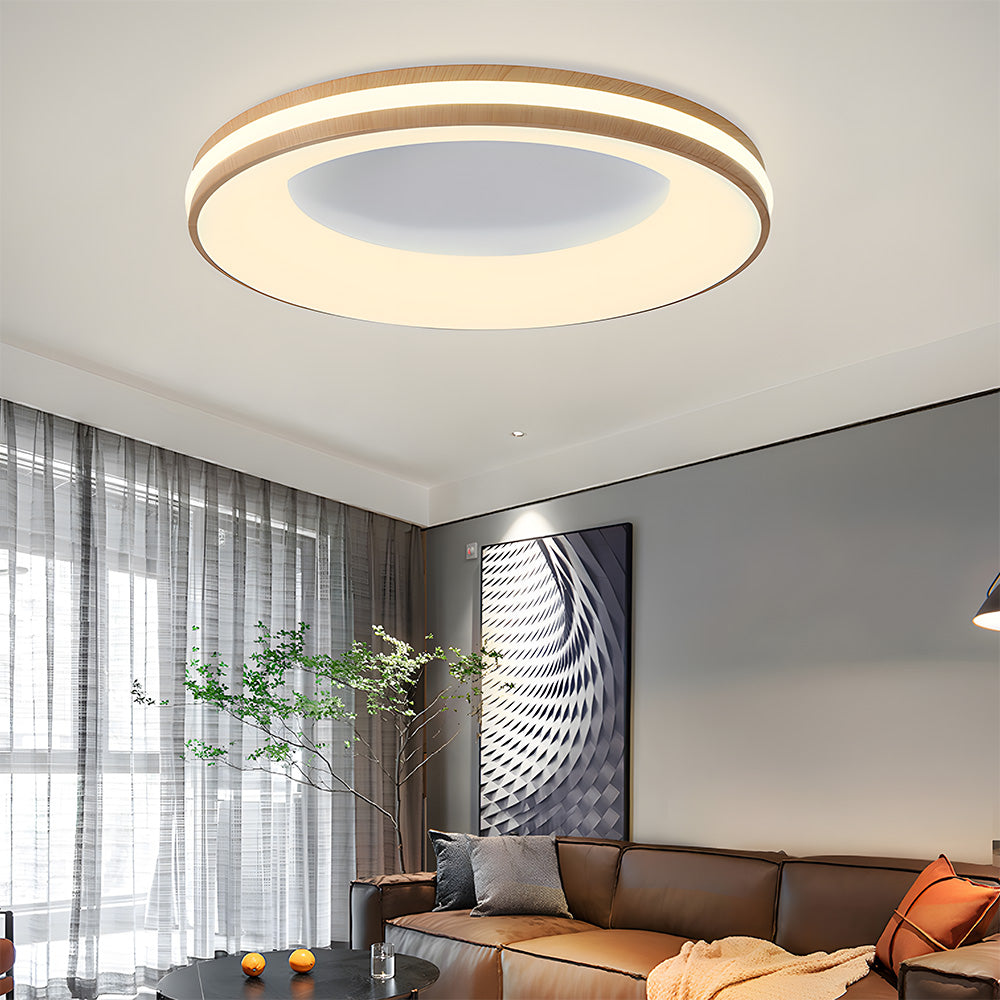 Lampa Sufitowa Okrągła Nowoczesna z Wbudowanym Oświetleniem LED