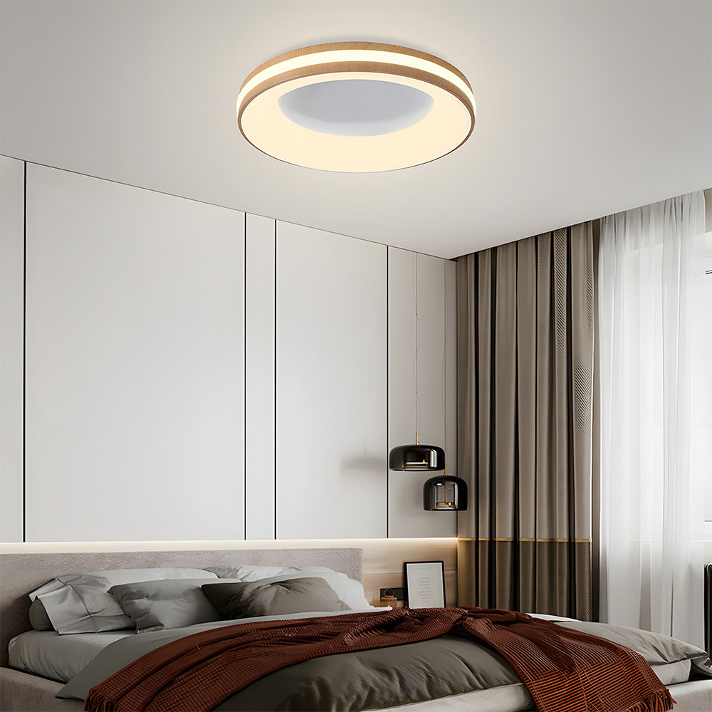 Lampa Sufitowa Okrągła Nowoczesna z Wbudowanym Oświetleniem LED