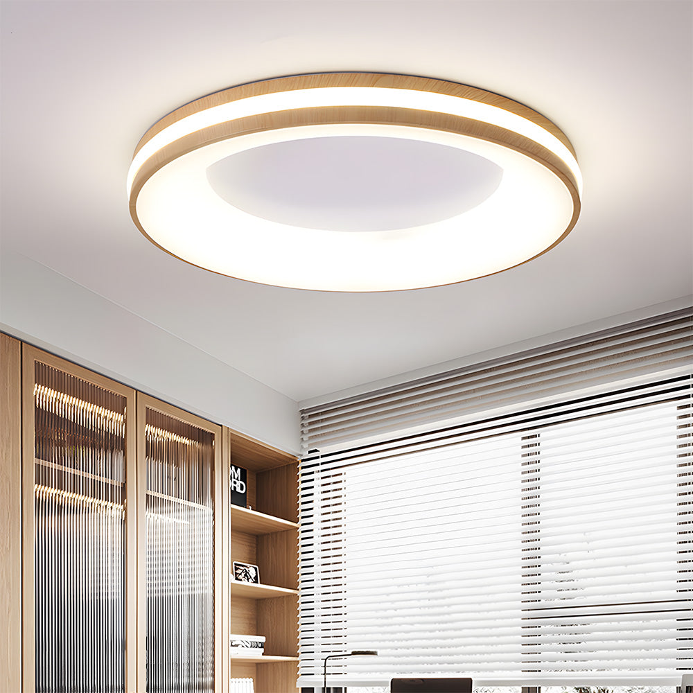 Lampa Sufitowa Okrągła Nowoczesna z Wbudowanym Oświetleniem LED