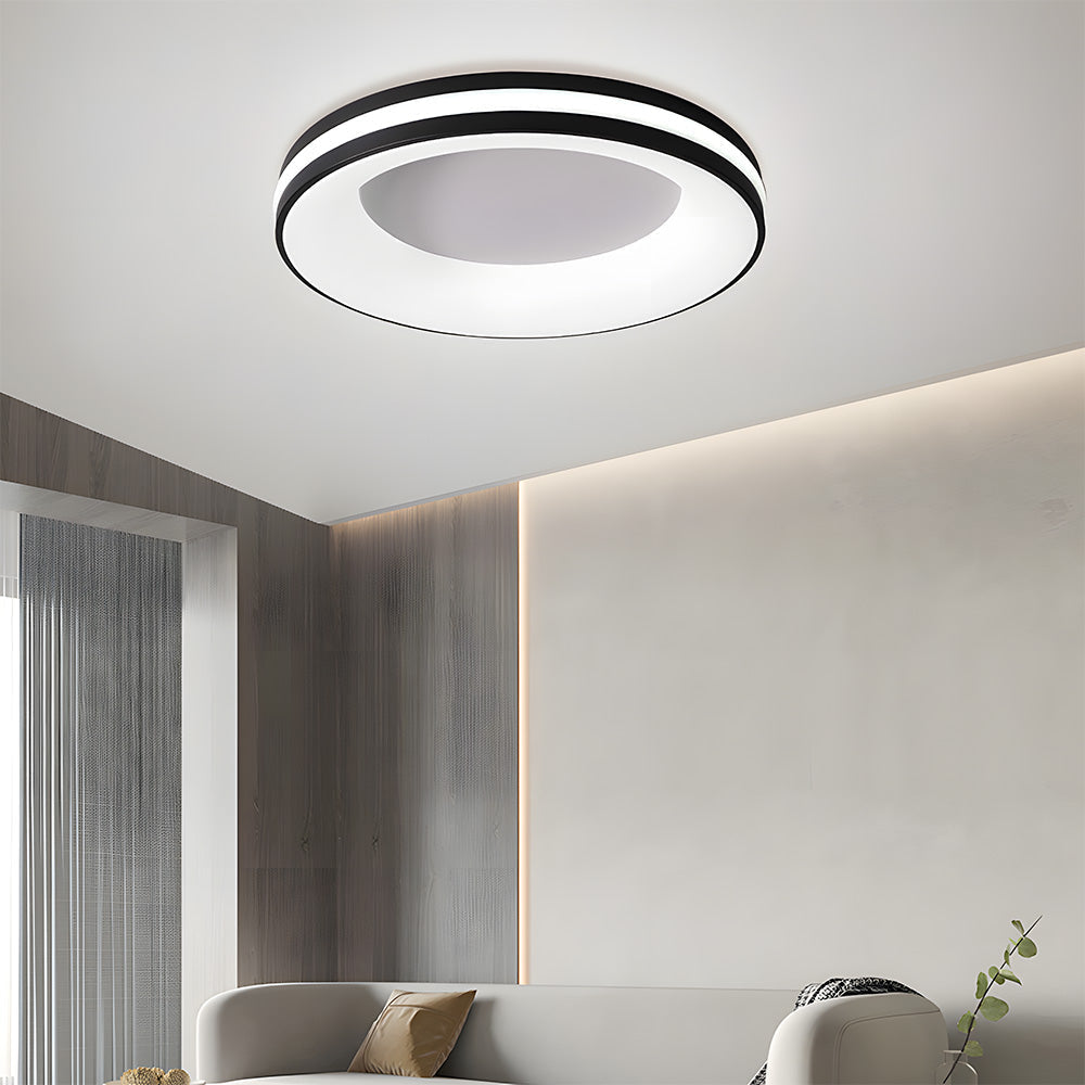 Lampa Sufitowa Okrągła Nowoczesna z Wbudowanym Oświetleniem LED