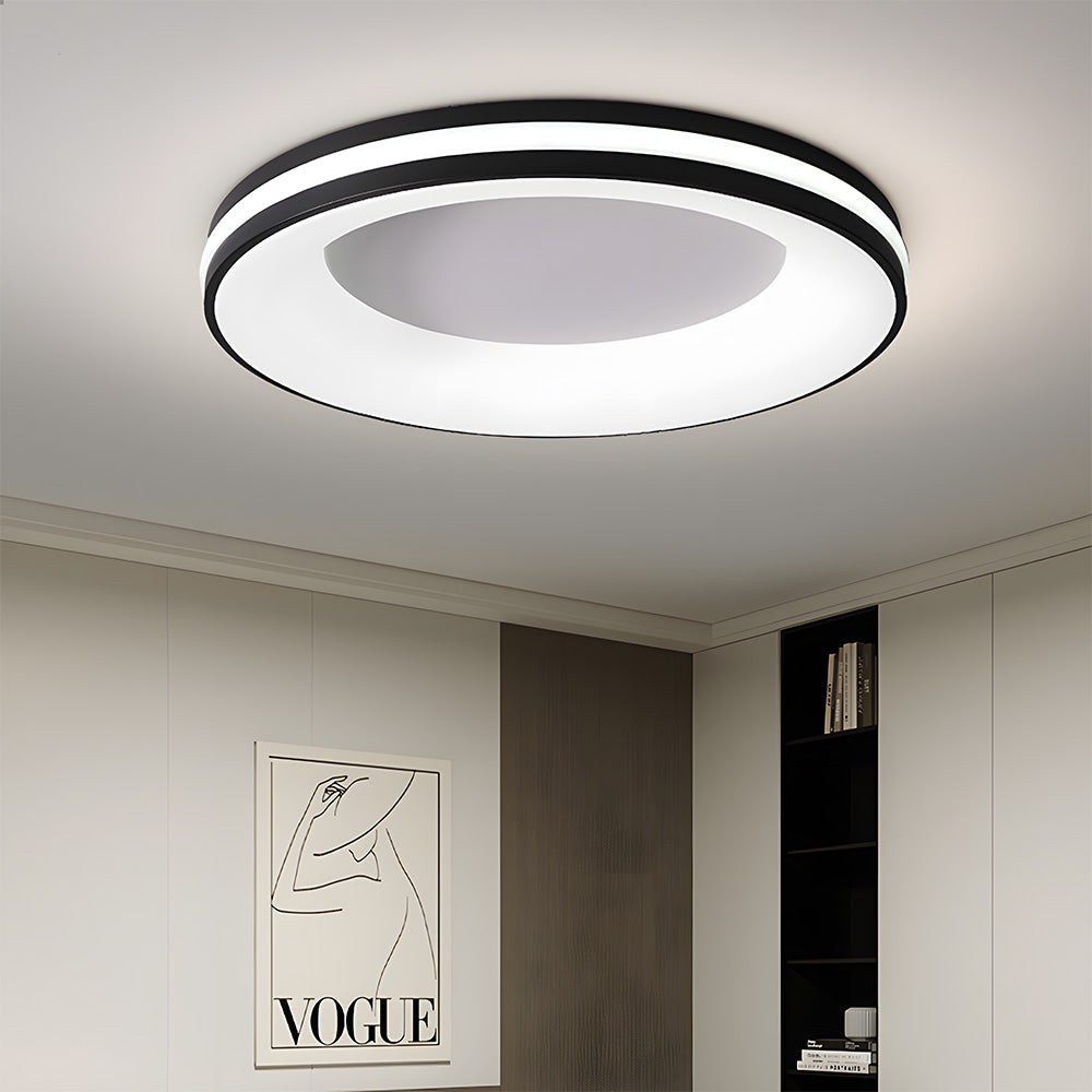 Lampa Sufitowa Okrągła Nowoczesna z Wbudowanym Oświetleniem LED