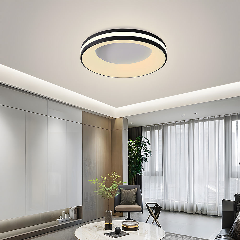 Lampa Sufitowa Okrągła Nowoczesna z Wbudowanym Oświetleniem LED