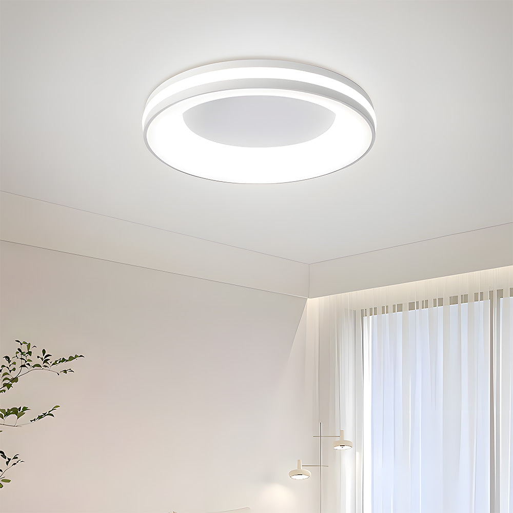 Lampa Sufitowa Okrągła Nowoczesna z Wbudowanym Oświetleniem LED