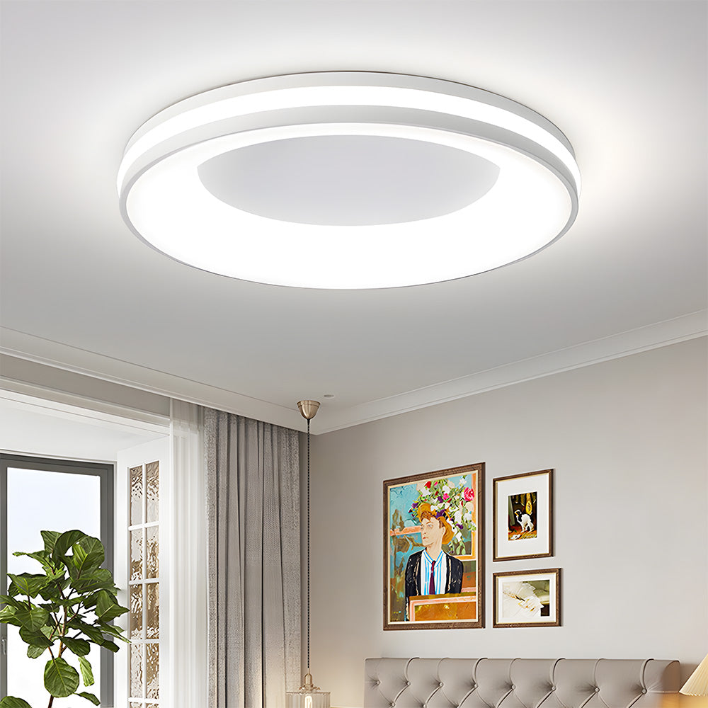 Lampa Sufitowa Okrągła Nowoczesna z Wbudowanym Oświetleniem LED