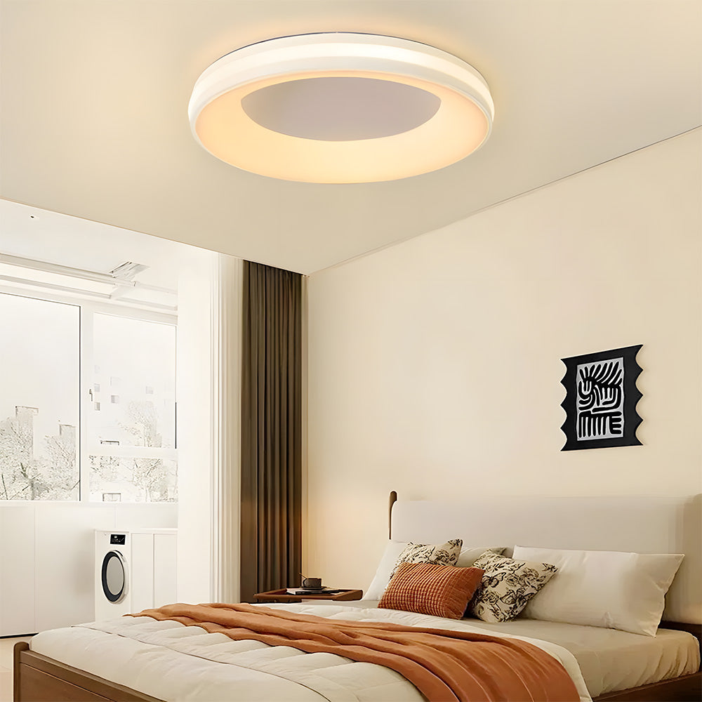 Lampa Sufitowa Okrągła Nowoczesna z Wbudowanym Oświetleniem LED