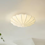 Lampa Sufitowa Retro z Jedwabnym Kloszem w Kształcie Kwiatu