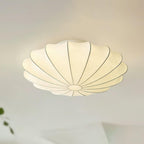Lampa Sufitowa Retro z Jedwabnym Kloszem w Kształcie Kwiatu