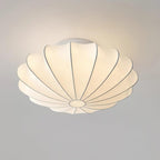 Lampa Sufitowa Retro z Jedwabnym Kloszem w Kształcie Kwiatu
