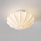 Lampa Sufitowa Retro z Jedwabnym Kloszem w Kształcie Kwiatu
