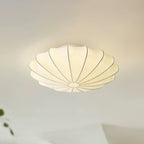 Lampa Sufitowa Retro z Jedwabnym Kloszem w Kształcie Kwiatu