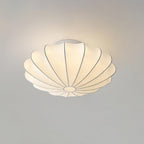 Lampa Sufitowa Retro z Jedwabnym Kloszem w Kształcie Kwiatu