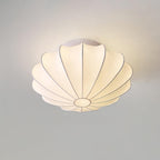 Lampa Sufitowa Retro z Jedwabnym Kloszem w Kształcie Kwiatu
