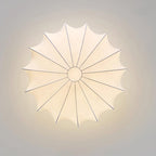 Lampa Sufitowa Retro z Jedwabnym Kloszem w Kształcie Kwiatu