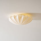 Lampa Sufitowa Retro z Jedwabnym Kloszem w Kształcie Kwiatu